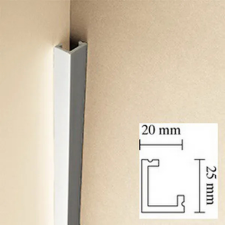 Saarpor Díszléc kábelprofil kp 25 20 x 25mm élvédő, sín, szegélyelem