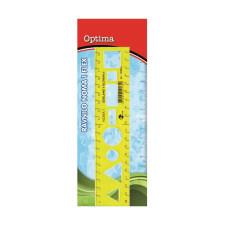  Sablon vonalzó OPTIMA hajlékony 20cm vonalzó