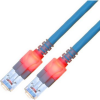SACON Easylan CS1OBCDCD0005 RJ45 Hálózati kábel, patchkábel CAT 6 S/FTP 0.50 m Kék Kettős árnyékolás, Halogénmentes, Lángálló 1 db (21.15.2214)