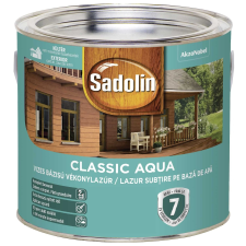 Sadolin Classic Aqua vizes vékonylazúr színtelen 2,5 l favédőszer és lazúr