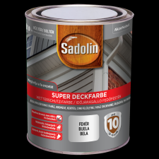 Sadolin SUPER DECKFARBE FAVÉDŐ FESTÉK 0,75L, FEHÉR favédőszer és lazúr