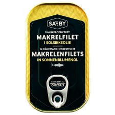 Saeby makrélafilé napraforgó olajban 125 g konzerv