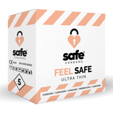 Safe FEEL SAFE CONDOMS (ULTRATHIN) 5PC NEUTRAL síkosító