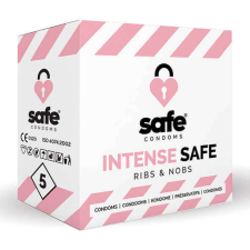 Safe Intense Safe - bordázott-pontozott óvszer (5db) óvszer