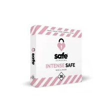 Safe Intense Safe - bordázott-pontozott óvszer  Kiszerelés: 36 db óvszer