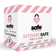 Safe SAFE Intense Safe - bordázott-pontozott óvszer (5db) óvszer