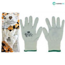 Safety Mv Kft. Kesztyű Safety First ujjbegy mártott FEHÉR &quot;XL&quot; védőkesztyű