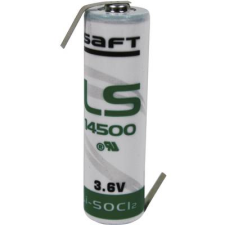 Saft AA lítium ceruzaelem, forrasztható, 3,6V 2600 mAh, forrfüles, 14,5 x 50 mm, Saft LS14500HBG (LS14500HBG) ceruzaelem