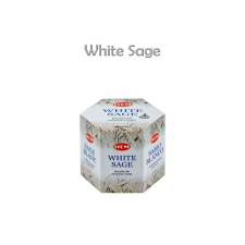 Sage Backflow-lefelé áramló füstölő kúp White Sage 40db Hem füstölő