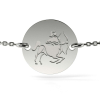  Sagittarius modell ezüst lánc karkötő