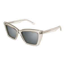 Saint Laurent SL_657-003 TRANSPARENT BEIGE MIRROR SILVER napszemüveg