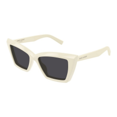 Saint Laurent SL 657 005  SHINY SOLID IVORY BLACK AR napszemüveg