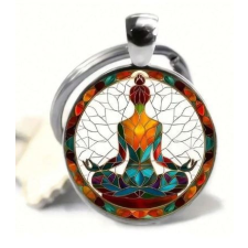 Saját Chakra Design jóga meditációs kulcstartó,spirituális kulcstartó,táskadísz kulcstartó