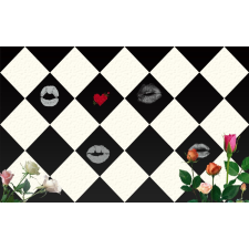  Sakk és szerelem matrica tapéta, 200 x 150 cm tapéta, díszléc és más dekoráció