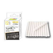 Sakota Creative Dzsungel táblakréta fehér pormentes, kerek 12db/doboz kréta