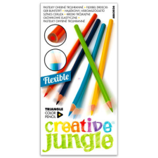 Sakota Creative jungle 12 darabos háromszögletes hajlékony színes ceruza színes ceruza