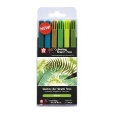 SAKURA Ecsetfilc készlet - Botanical - Sakura Koi Colouring Brush Pen (6 db) filctoll, marker