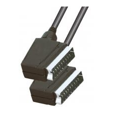 SAL Videókábel, 21 pólusú SCART dugó-21 pólusú SCART dugó, sztereó, 1,5m (VC 3D) kábel és adapter