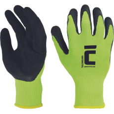  SALANGANA kesztyű pes/latex sárga 8