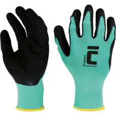  SALANGANA kesztyű pes/latex zöld 7