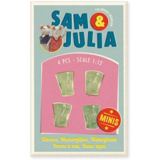  Sam &amp; Julia Miniatűr kiegészítő - Műanyag pohár szett játékfigura