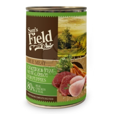Sam's Field Sam's Field True Meat Chicken & Veal with Carrot for Puppies konzerves eledel 6 x 400 g kutyaeledel