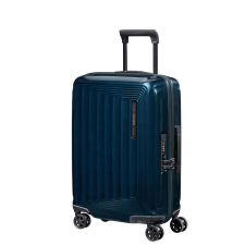 SAMSONITE NUON négykerekű bővíthető USB-s kabinbőrönd 55cm-éjkék metál 134399-9015 kézitáska és bőrönd