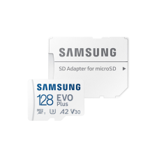  Samsung 128GB microSDXC EVO Plus Class10 U3 A2 V30 + adapterrel memóriakártya
