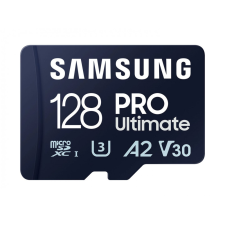Samsung 128GB microSDXC Pro Ultimate Class10 U3 A2 V30 + adapterrel memóriakártya