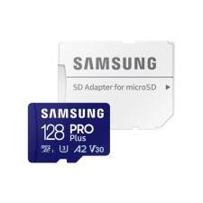Samsung 128GB Pro Plus microSDXC UHS-I CL10 Memóriakártya + Adapter memóriakártya