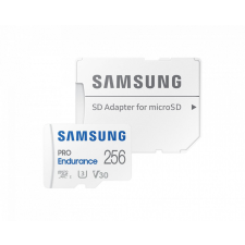 Samsung 256GB microSDXC Class10 U3 V30 PRO Endurance + adapterrel memóriakártya