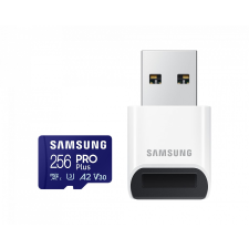 Samsung 256GB microSDXC Pro Plus Class10 U3 A2 V30 + USB adapterrel memóriakártya