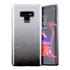 Samsung A015 Galaxy A01, Szilikon tok, Bling (Csillámos), fekete tok és táska