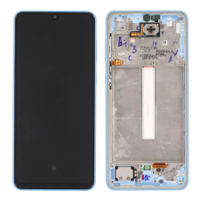 Samsung A336 Galaxy A33 5G kék gyári LCD kijelző érintővel és kerettel mobiltelefon, tablet alkatrész