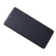 Samsung A515 Galaxy A51 kompatibilis LCD modul, OEM jellegű, fekete mobiltelefon, tablet alkatrész
