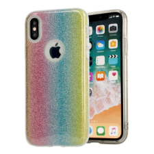 Samsung A605 Galaxy A6+ 2018, Szilikon tok, Bling (Csillámos), szivárvány tok és táska