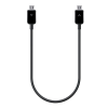 Samsung adatkábel (microUSB - microUSB, töltés megosztó funkció, 30cm) FEKETE