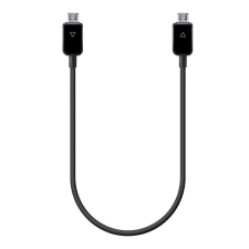 Samsung adatkábel (microUSB - microUSB, töltés megosztó funkció, 30cm) FEKETE kábel és adapter