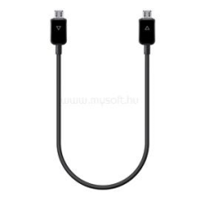 Samsung adatkábel (microUSB - microUSB, töltés megosztó funkció, 30cm) FEKETE (EP-SG900UBEG) kábel és adapter