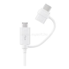 Samsung adatkábel USB - microUSB/Type-C (Type-C csak töltés, 150cm) FEHÉR (EP-DG930DW)