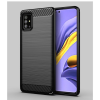 Samsung Carbon Fiber Samsung A315 Galaxy A31 fekete szilikon tok