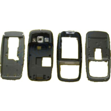Samsung D600 komplett ház, Előlap, fekete mobiltelefon, tablet alkatrész