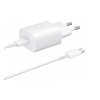 Samsung EP-TA800XW 25W hálózati töltő USB-C, +Type-C kábel (fehér)