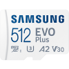Samsung EVO Plus microSD memóriakártya, 160/120 MB/s, 512 GB (MB-MC512SA/EU)
