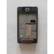Samsung F480 komplett ház, Előlap, fekete ezüst akkufedéllel mobiltelefon, tablet alkatrész