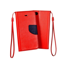 Samsung FANCY Samsung A426 Galaxy A42 5G piros-sötétkék szilikon keretes könyvtok tok és táska