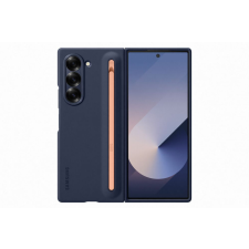 Samsung Fold 6 stand cover érintőceruzával, Navy kék tok és táska