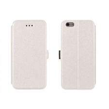 Samsung G388 Galaxy Xcover 3 fehér szilikon keretes könyvtok tok és táska