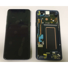 Samsung G960 Galaxy S9 kék gyári LCD+érintőpanel kerettel mobiltelefon, tablet alkatrész