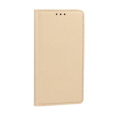 Samsung G985 Galaxy S20+, Oldalra nyíló flip tok, Smart, arany tok és táska